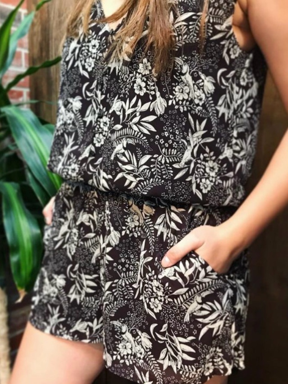 Scotch & Soda Floral Print Romper